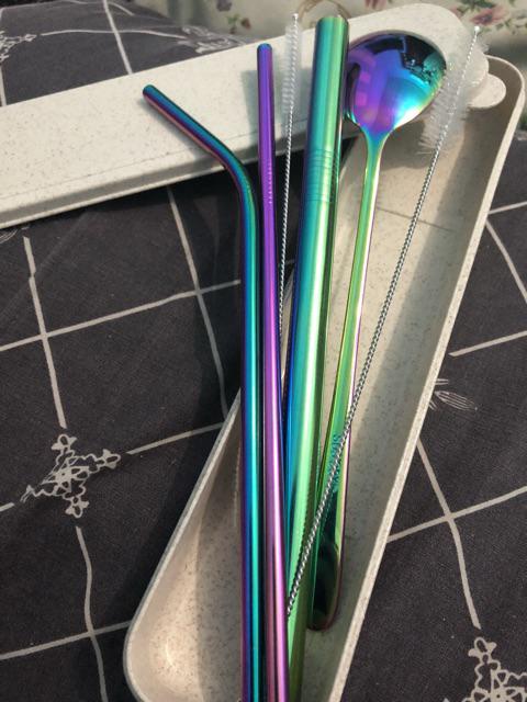 Eceran Sedotan Stainless Warna / Stainless Straw Bent/bengkok