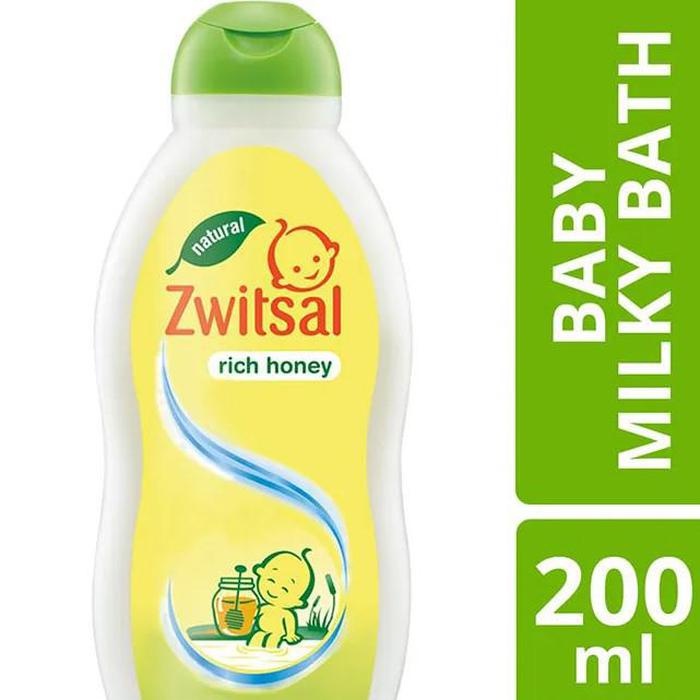 NEW ZWITSAL BABY BATH HAIR AND BODY ALOE VERA  MILK &amp; HONEY 200ML 200 ML RICH HONEY