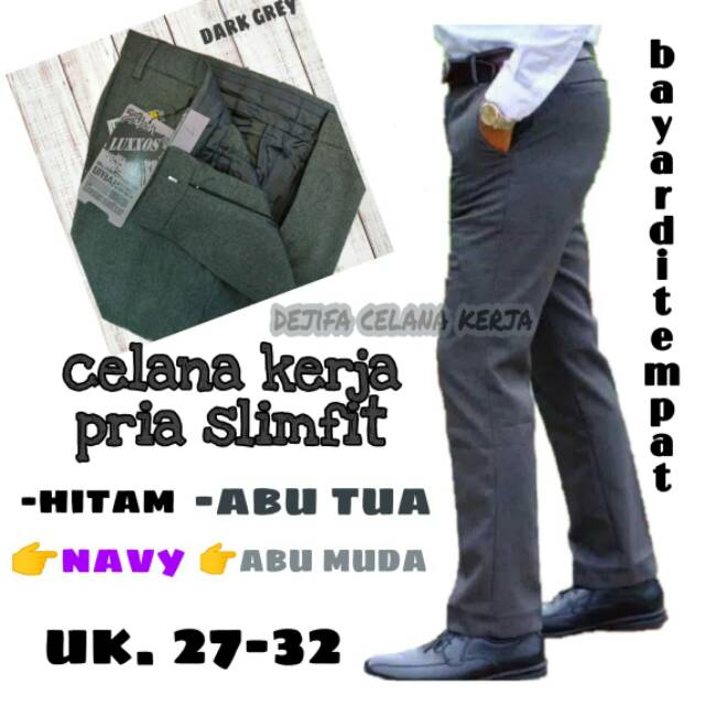 [SUPER SALE] celana kerja pria slimfit/celana formal pria/celana kantor Pria