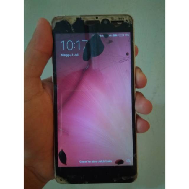 Redmi 4 Prada/Redmi 4., Minus lcd+Tc rusak, ff of, mesin aman, akun mi kosong