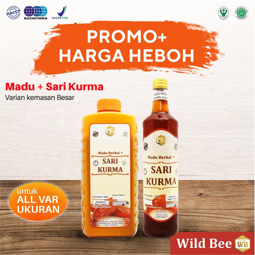 

Madu Kurma/Madu Herbal-Garansi Murni & Asli 100%-kemasan jumbo