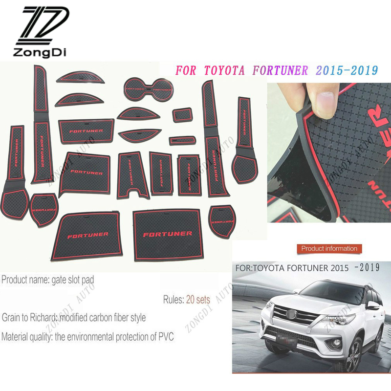 Toyota Fortuner 2016-2020 Mat / Alas Gelas Anti Air / Debu / slip Untuk Toyota Fortuner