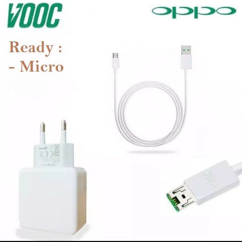 CHARGER OPPO SUPER VOOC ORIGINAL 100%  R11 R15 REALME 3 R17 USB MICRO ORIGINAL 100%