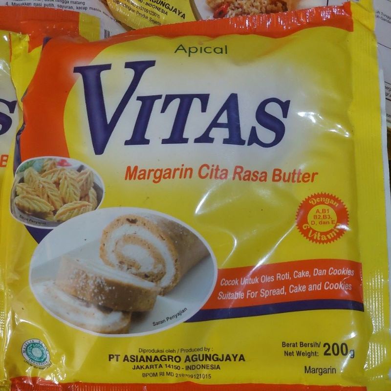 Vitas Margarin Cita Rasa Butter 200 gram