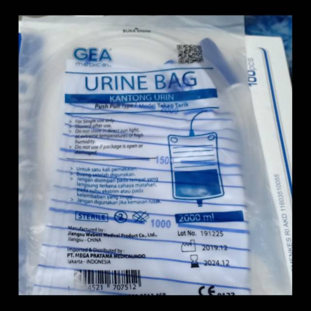 Urine Bag Gea Urin Bag Kantong Urin