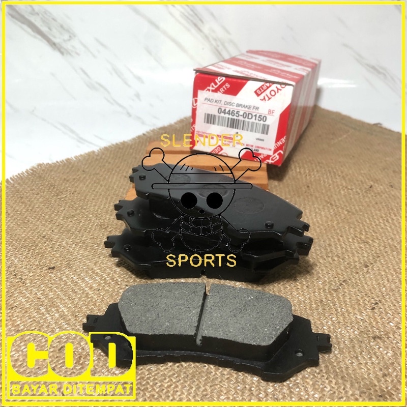 KAMPAS REM DEPAN ALL NEW VIOS - BRAKE PAD ALL NEW YARIS - KAMPAS REM DEPAN ALL NEW VIOS 04465-0D150