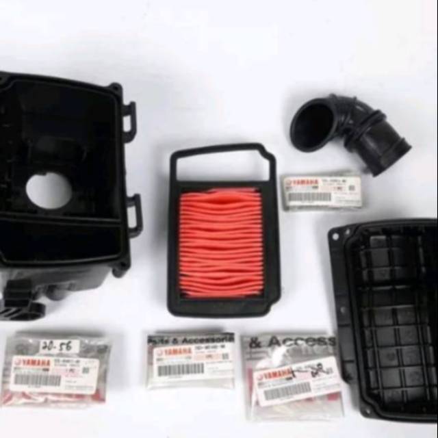 1 set box pilter tutup saringan udara filter udara karet Mio batman lama old smile carbu karbu ori