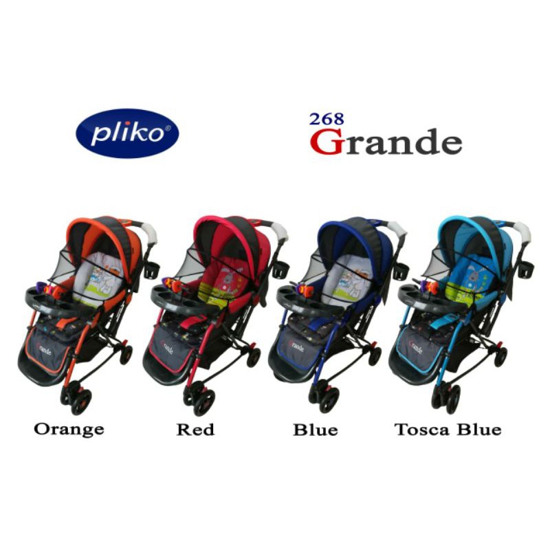 Stroller Pliko Grande 268R 4in1-Kereta Dorong Bayi