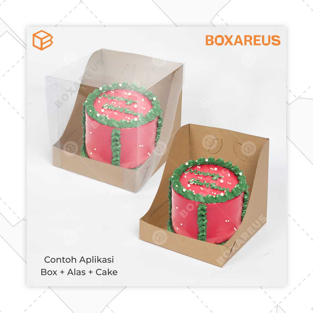 Box Mika Kotak Kue Cake Packaging Cookies Dus Bolu Mini Chiffon | WB151515