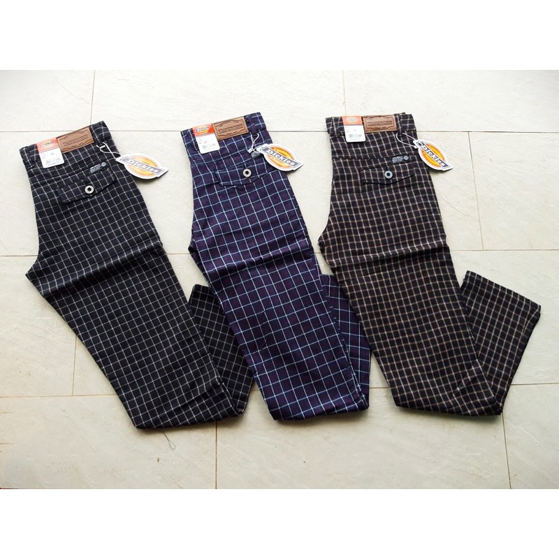 Celana Panjang Pria Dickies Tartan
