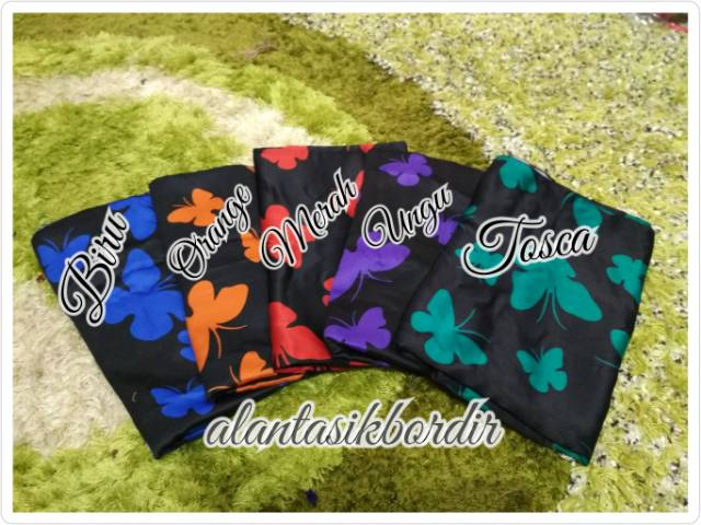 Alantasik - Segiempat butterfly black R45