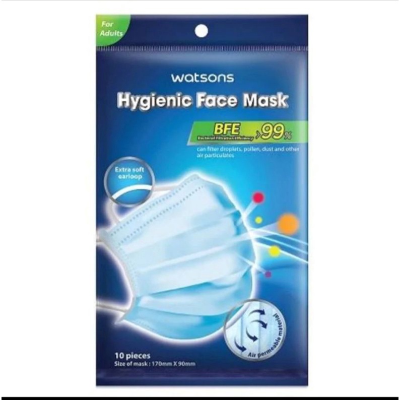 WATSONS Hygienic Face Mask 10s