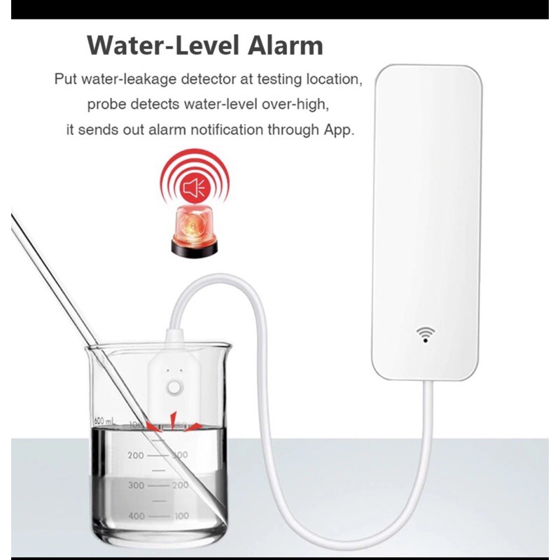 AVATTO Smart Home Sensor Alat Pendeteksi Banjir kebocoran air WS06- White