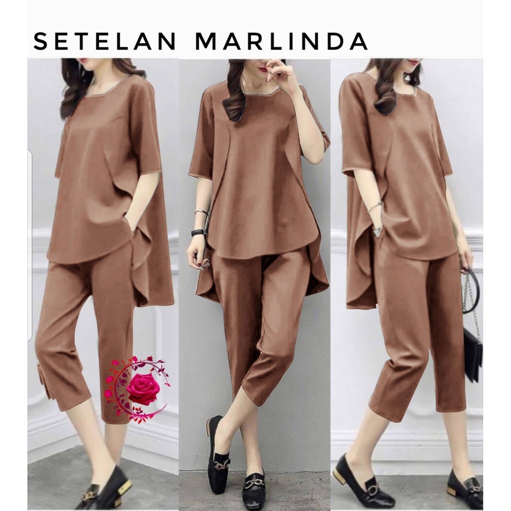COD ✔ SET MARLINDA / SETELAN MUSLIM WANITA / PAKAIAN WANITA POLOS SIMPLE BEST SELLER / SET KEKINIAN