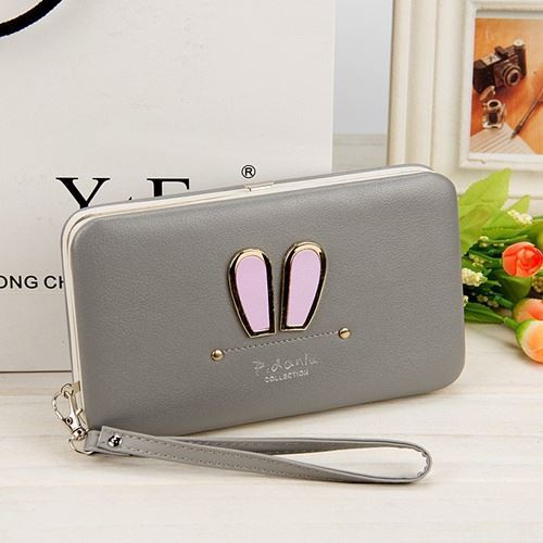 BJ21319 - BLACK/GRAY/PINK/ROSE/VIOLET - DOMPET IMPORT TERMURAH JAKARTA JTF1319