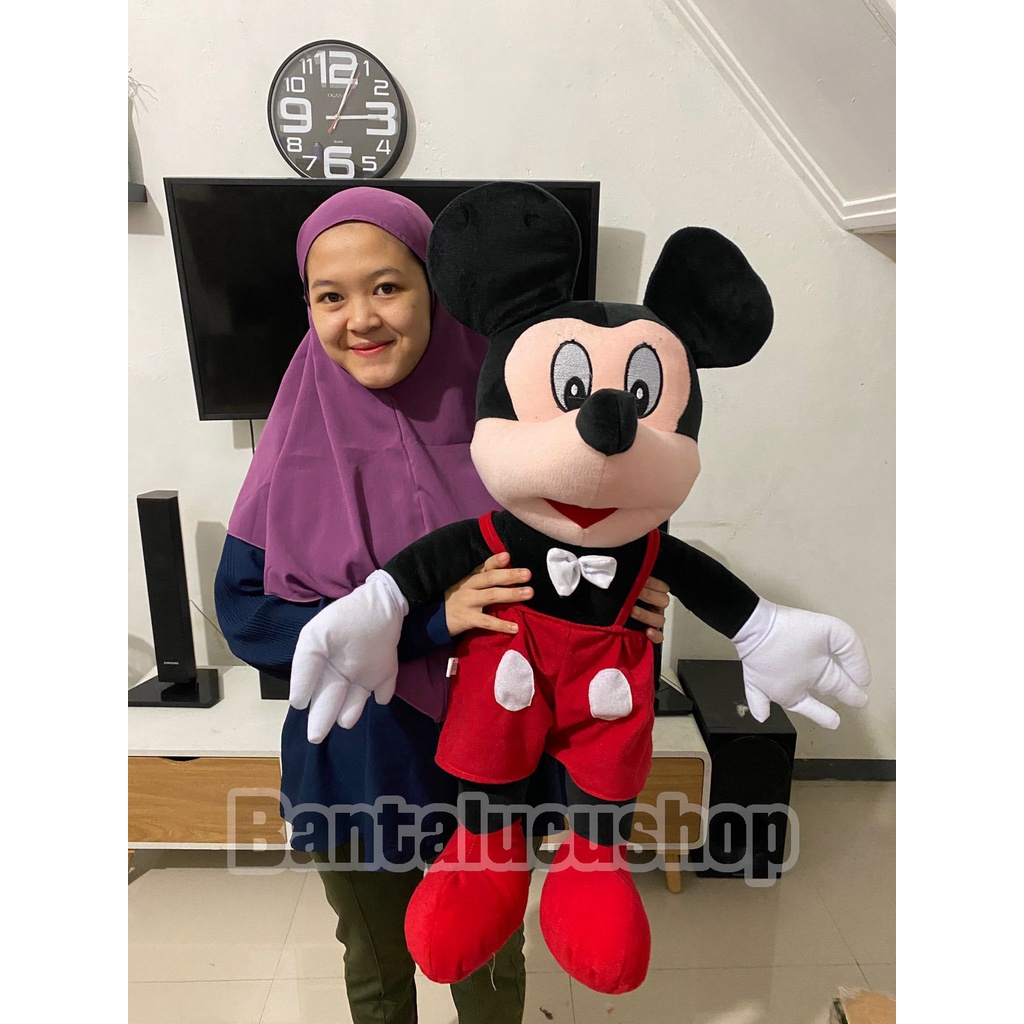 Boneka Mickey mouse Jumbo Berdiri Tinggi 90cm Terlaris