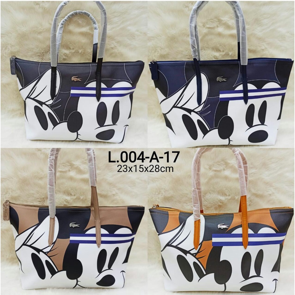 Tas Tote Wanita/Tas Lacoste Wanita tas mickey mousse  Import Terbaru/Totebag