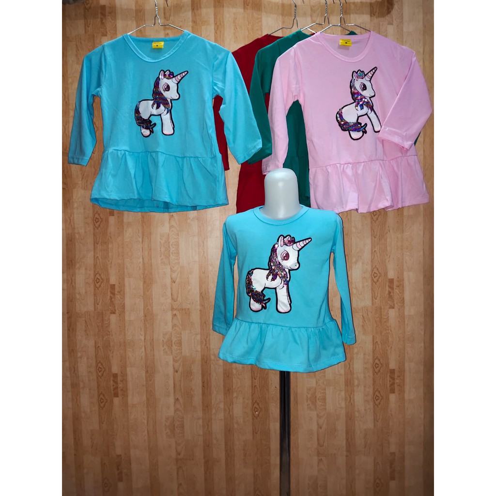  BAJU  ANAK  LED UNICORN  Kuda Pony Baju  Murah Anak  