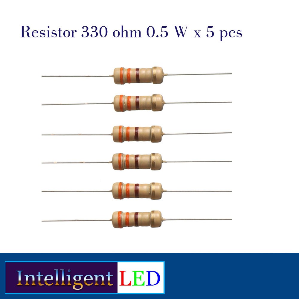 Resistor 330 ohm 0.5 W x 5 pcs