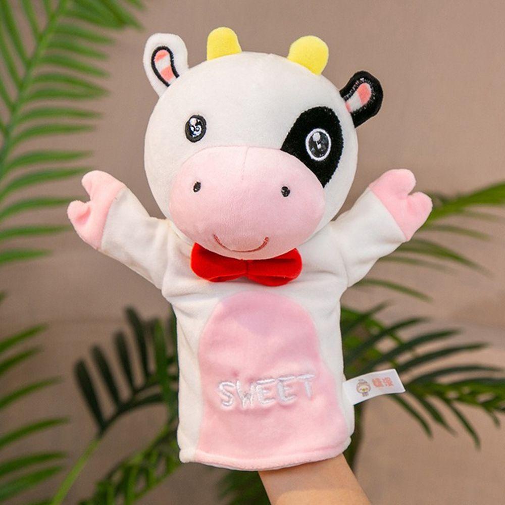 Quinton Animal Plush Hand Puppets Cute Wayang Show Anak Hadiah Mainan Anak Edukasi Toy Story Telling Dolls Mainan Boneka