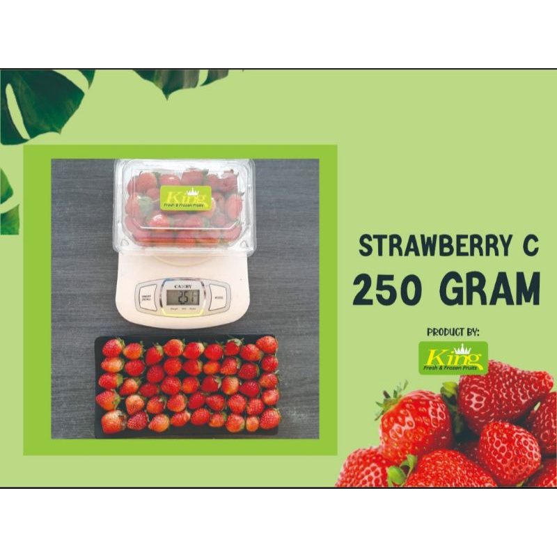 

strawberry fresh grade C 250 gr, strawberry murah,hotel,resto,cafe,market