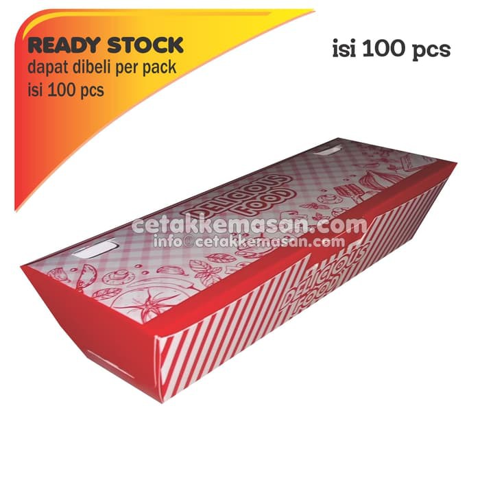 

Dus Box Sosis Bakar ada Tutup uk 16 x 4 x 4 cm Foodgrad