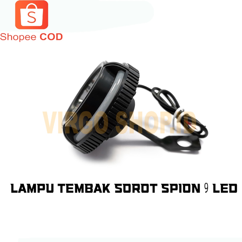 Lampu Tembak Modish 4618 Flash Variasi 9 Mata / Lampu Sorot Motor / Lampu Sorot Spion / Lampu Spion / Lampu Tembak Motor