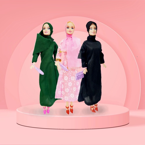 Boneka Hijab Fashion/ Boneka Berbi Hijab 312B JM