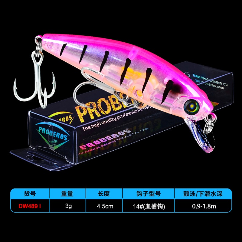 Umpan Pancing Ikan Kecil Imitasi Mata 3D Ukuran 3g / 4.5cm