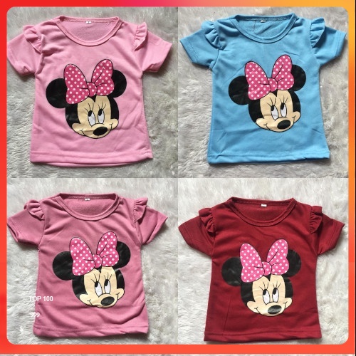 VISION ONLINE- FASHION BAYI DAN ANAK PAKAIA ANAK PEREMPUAN ATASAN KAOS MINNIE/ KAOS ANAK PEREMPUAN 1 TAHUN MURAH KEKINIAN/COD/GRATIS ONGKIR/KOREA