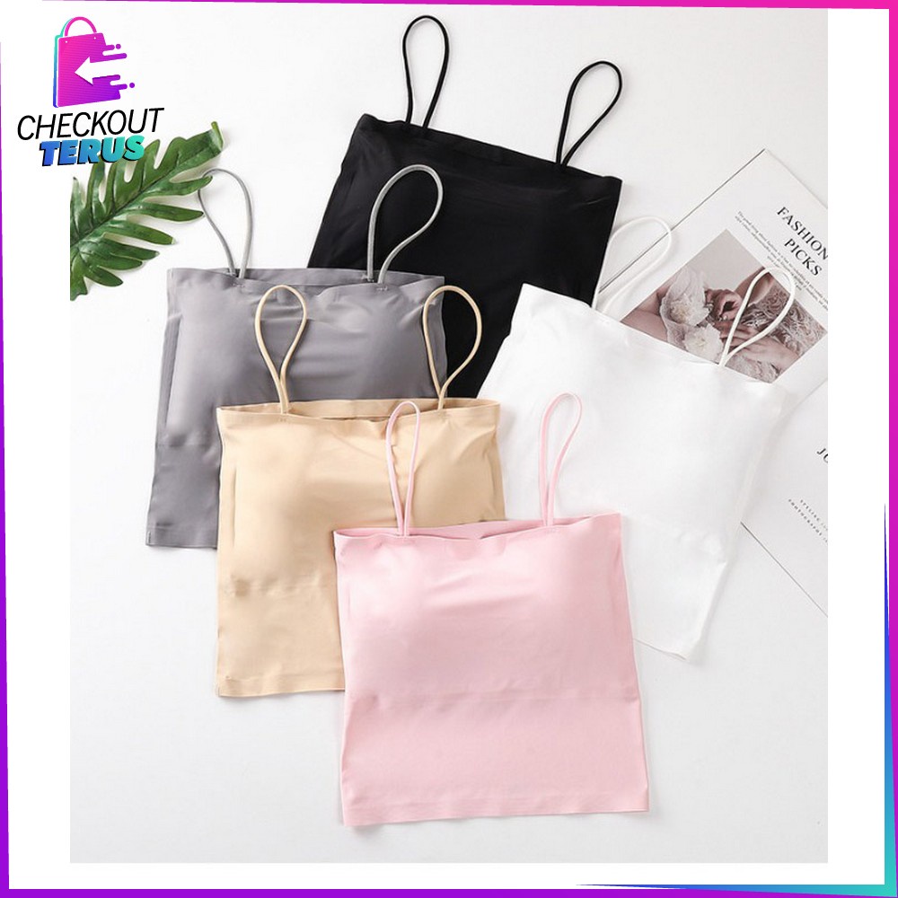 CT P71 72 Pakaian Dalam Atasan Wanita Bra Kembem Seamless Tangtop Wanita Tanpa Kawat Pakaian Dalam BH Tangtop Wanita