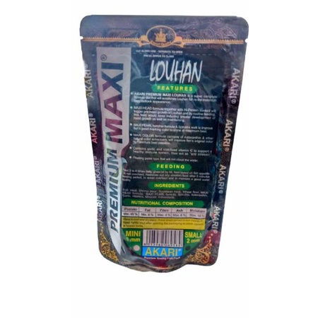 Akari Premium Maxi Louhan 100 Gram Makanan Ikan Louhan