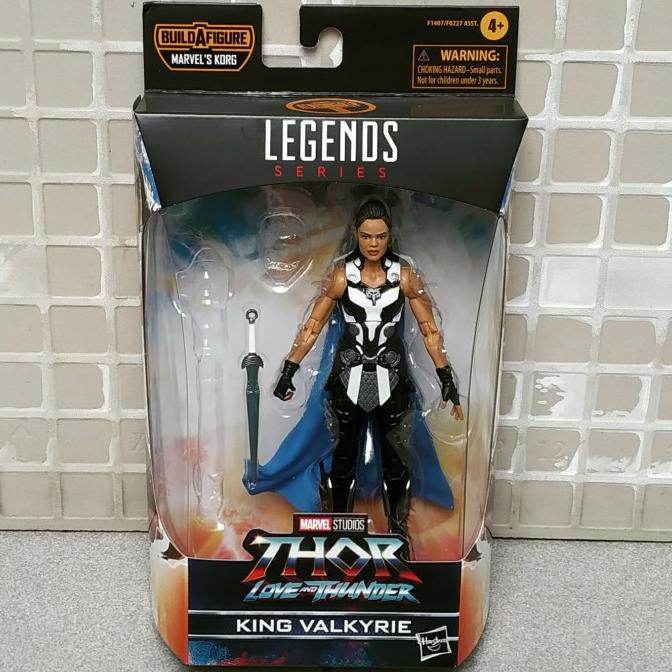 MARVEL LEGENDS THOR LOVE AND THUNDER KING VALKYRIE TANPA BAF KORG SDFSD5465