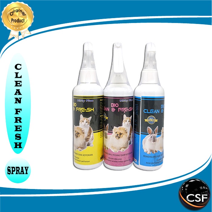 Penghilang bau Pesing &amp; Kotoran Kucing,anjing dll Bio clean Fresh