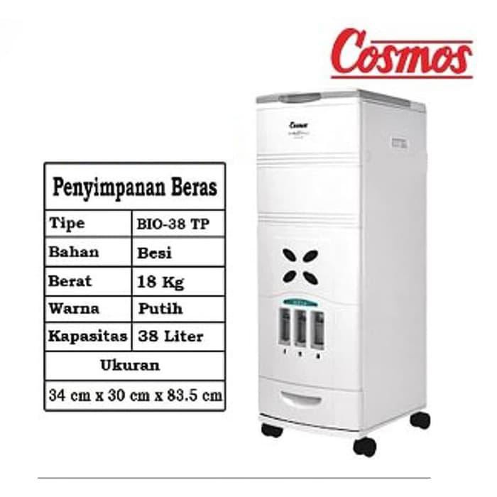 COSMOS BIO 38 TP / RICE BOX BIO38 / TEMPAT MENYIMPAN BERAS / BIO38TP