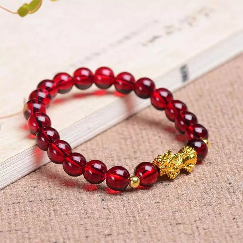 Gelang Beruntung Lucky Bracelet Red Obisidion
