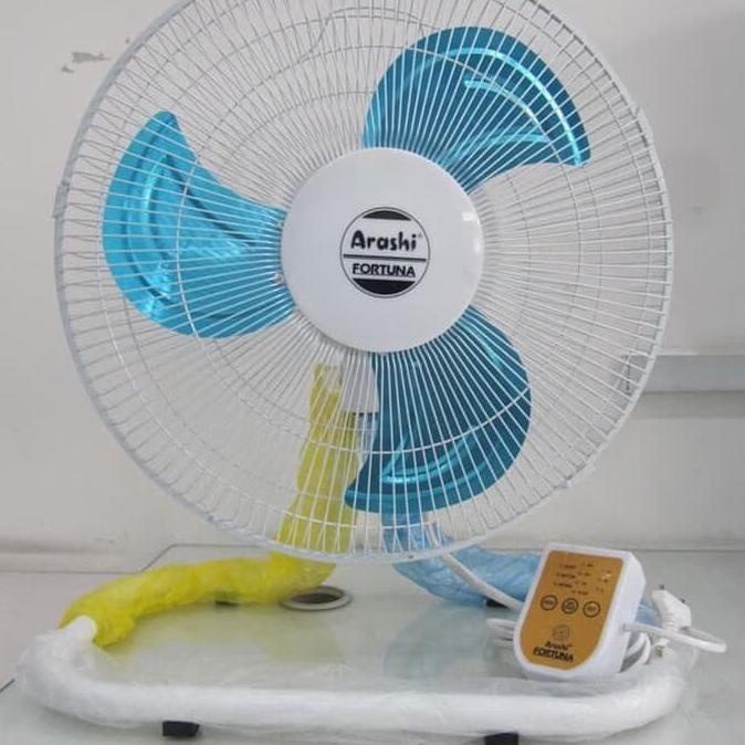 `````````] ARASHI WALL FAN KIPAS ANGIN DINDING FORTUNA 18 INCH REMOTE