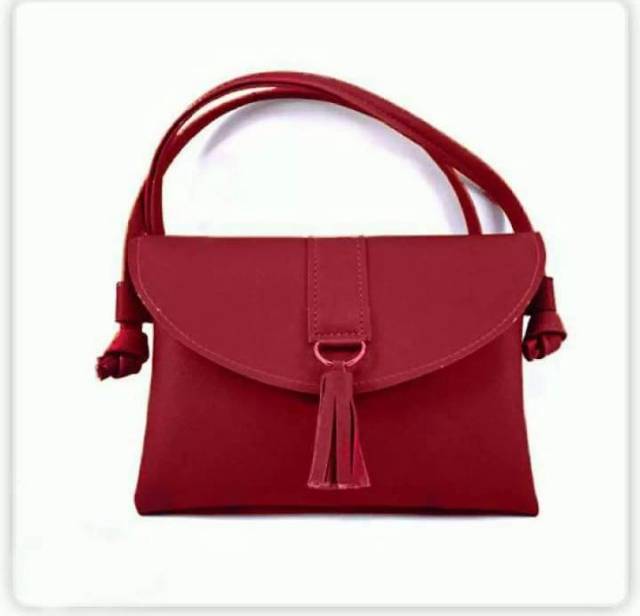 Tas slempang wanita letto slingbag mini rumbai