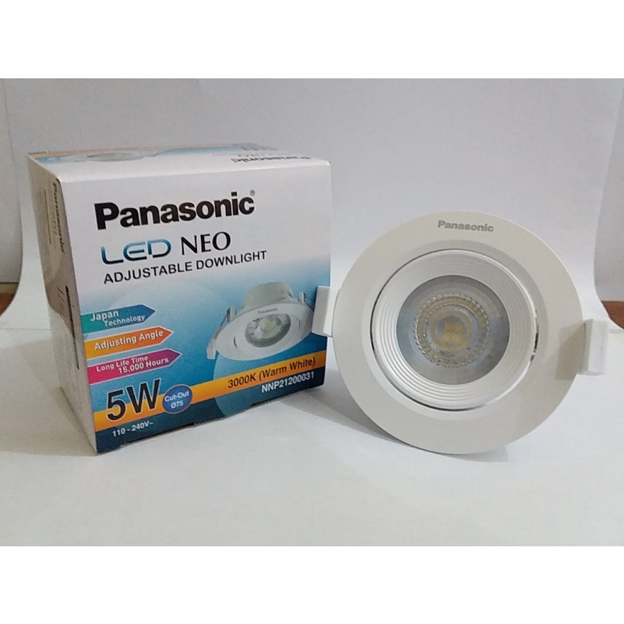 Downlight LED Neo Adjustable 5W Panasonic (Putih / Kuning)