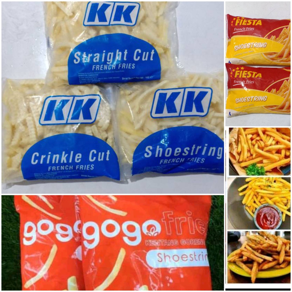 

All varian french fries kentang goreng beku 1kg