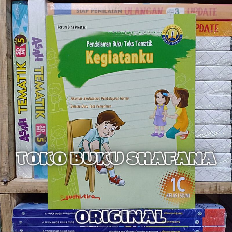 EDISI REVISI !!! PAKET PBT KELAS 1 SD 1A 1B 1C 1D YUDHISTIRA K-13 - Pendalaman Buku Teks Tematik Kelas 1 SD