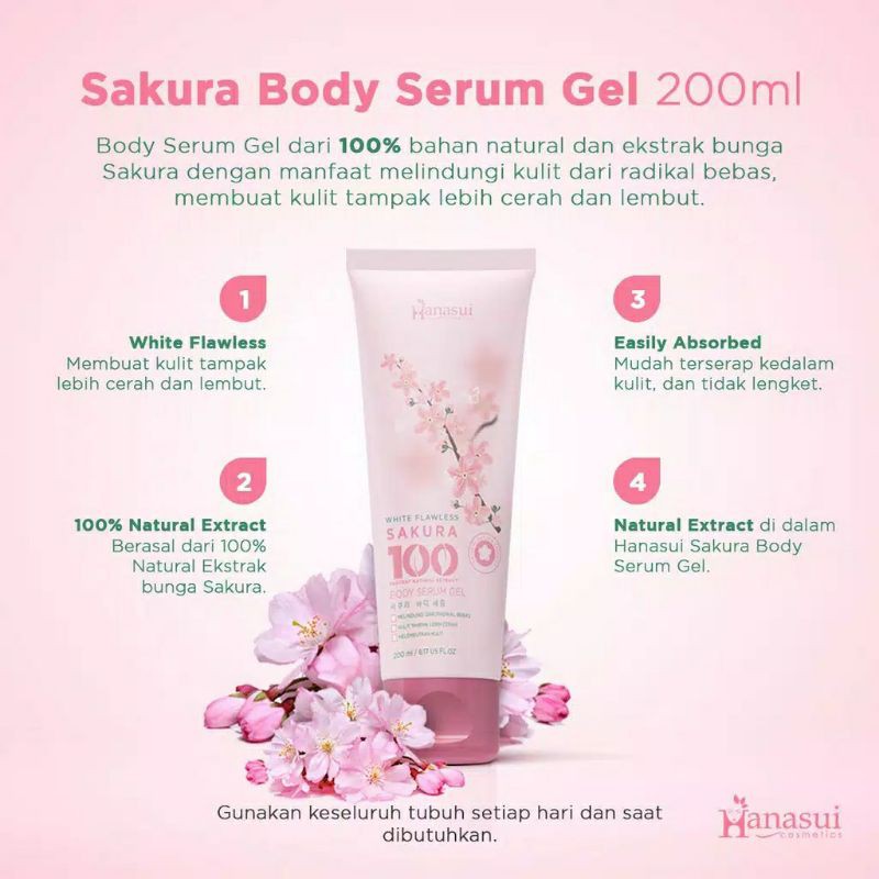 Hanasui Body Serum Gel 200ml