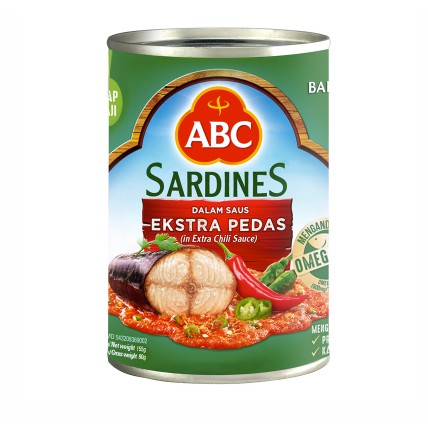 

ABC Sardines Saus Ekstra Pedas 155gr