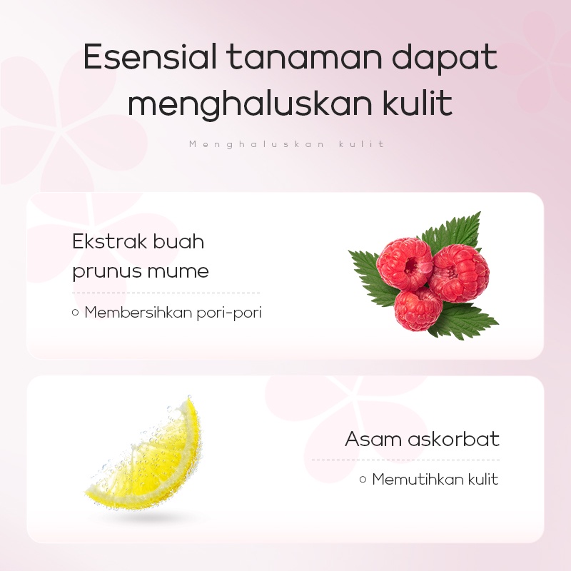LAIKOU Sakura Peeling Gel Wajah Eksfoliasi Scrub Membersihkan Kulit Mati Pori-pori 60g