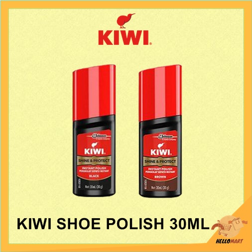 ORIGINAL Kiwi Shine &amp; Protect Instant Polish 30ml / Kiwi Semir Sepatu / HELLOMARTID
