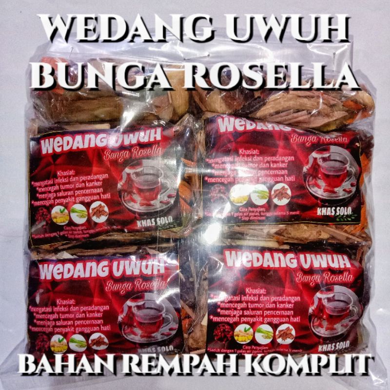 

1PACK/10BKS WEDANG UWUH ROSELLA REMPAH PALING KOMPLIT JSR KHAS SOLO