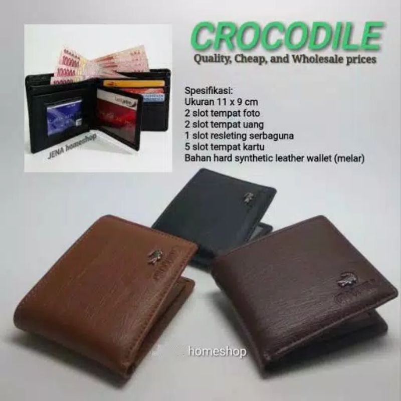 Dompet Lipat Pria Crocodile