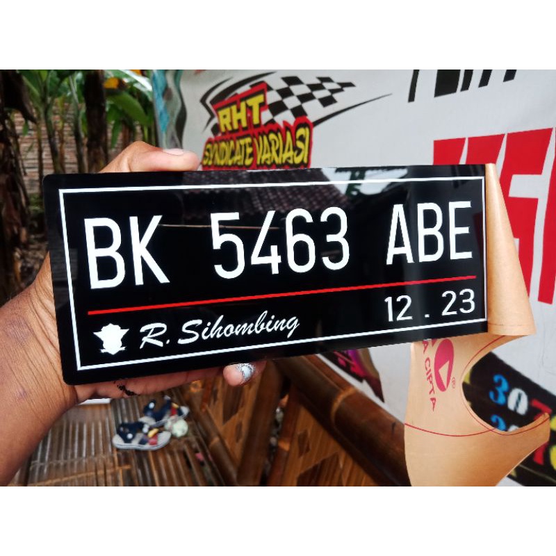 Plat Nomor Akrilik Satuan
