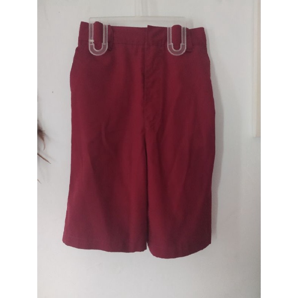 Celana seragam pendek merah anak SD kelas 1-2 (Preloved)