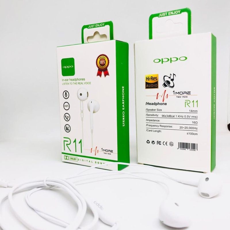 Ready Stok HF Oppo R11 / Handsfree /  Earphone / Headset Oppo R11